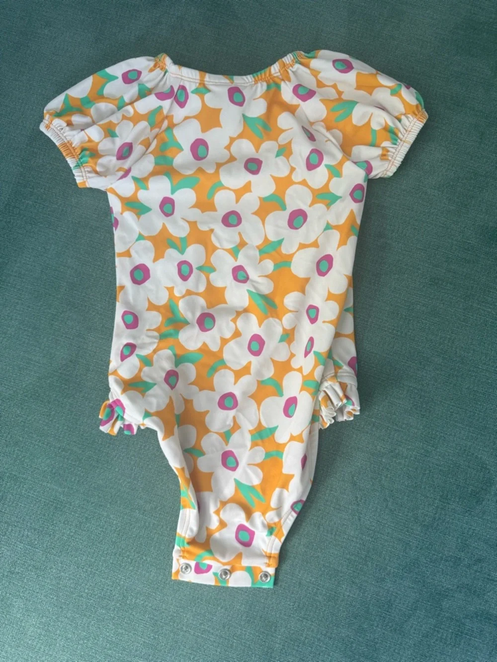 Hanna Andersson 12-18 month Floral One-Piece Swimsuit